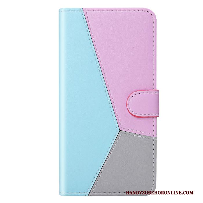 Samsung Galaxy A50s Blauw Ster Leren Etui Folio Hoesje Telefoon