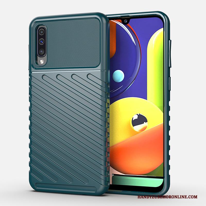 Samsung Galaxy A50s Hoes Anti-fall Blauw Voor Ster Hoesje Telefoon Bescherming