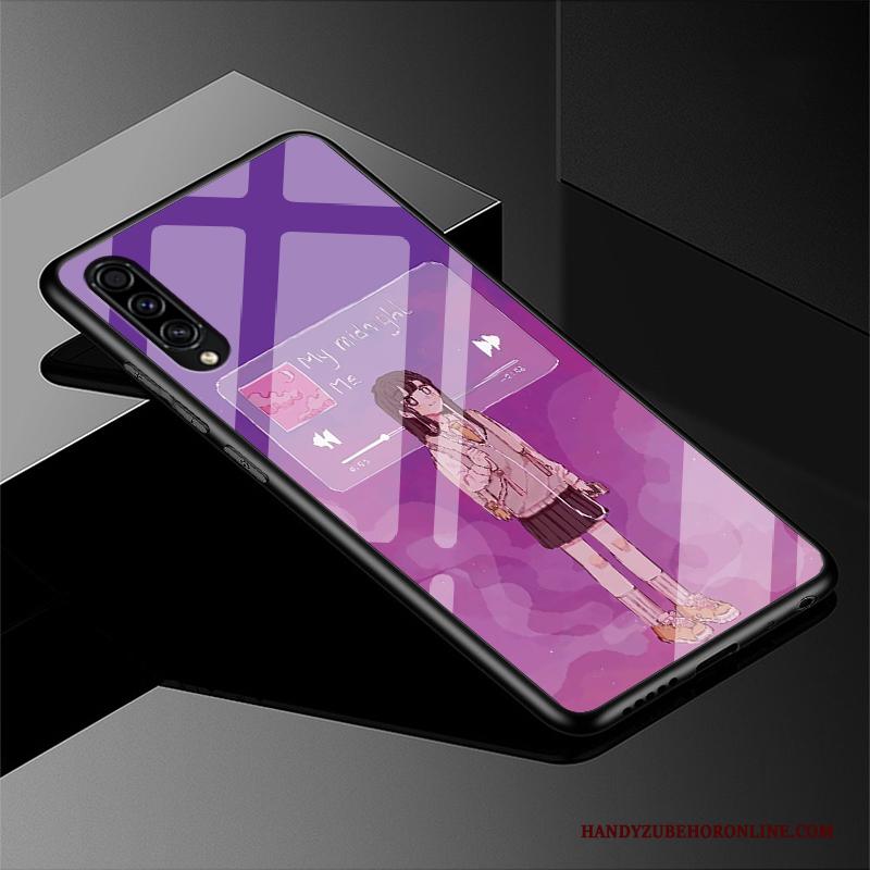 Samsung Galaxy A50s Hoesje Glas Bescherming Siliconen Vers All Inclusive Zwart Mooie