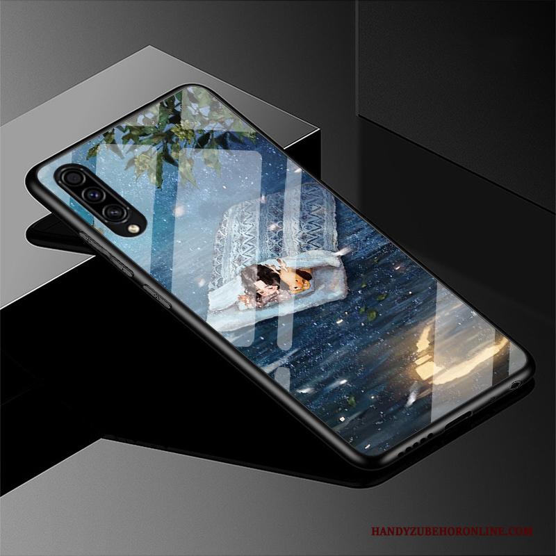 Samsung Galaxy A50s Hoesje Glas Bescherming Siliconen Vers All Inclusive Zwart Mooie
