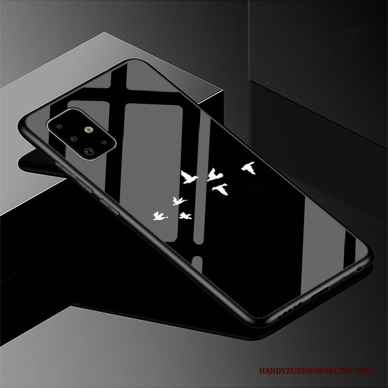 Samsung Galaxy A51 Sterrenhemel Persoonlijk Zwart Hoes Hard Anti-fall Hoesje Telefoon