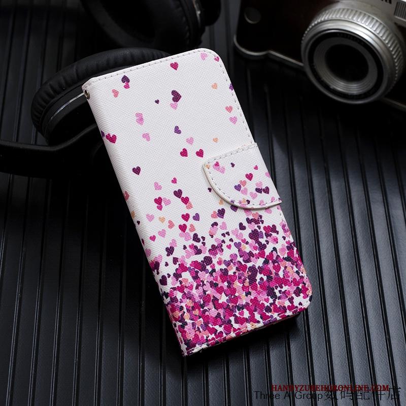 Samsung Galaxy A6 Folio Persoonlijk Mobiele Telefoon Wit Leren Etui Hoes Hoesje