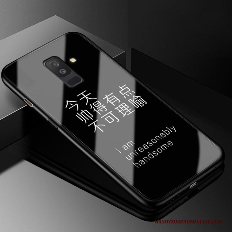 Samsung Galaxy A6+ Hard Hoesje Zacht Chinese Stijl Telefoon Groen Bescherming
