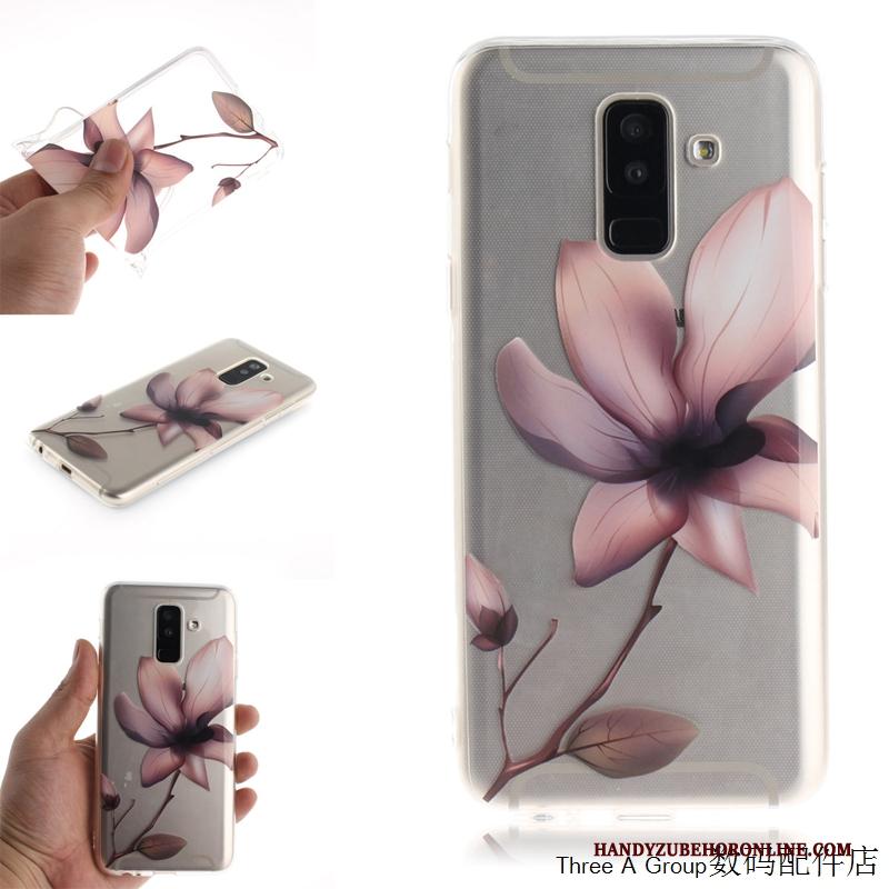 Samsung Galaxy A6+ Hoesje Hoes Mobiele Telefoon Doorzichtig Zacht All Inclusive Ster Anti-fall