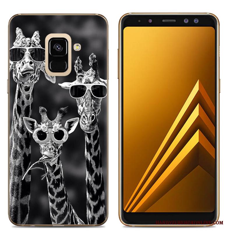 Samsung Galaxy A6 Hoesje Ster Blauw Anti-fall Zacht Mobiele Telefoon Bescherming Geschilderd