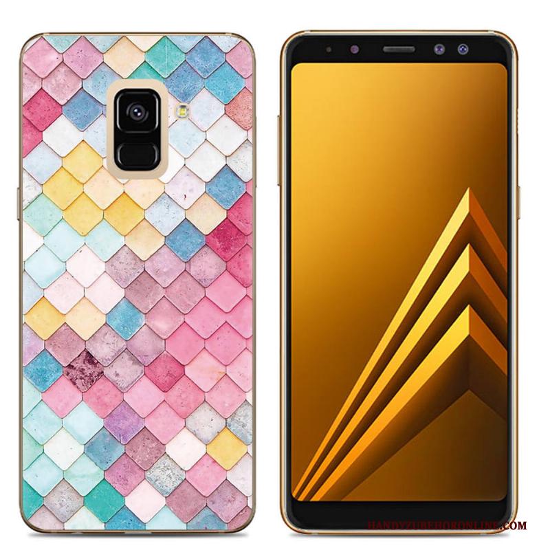 Samsung Galaxy A6 Hoesje Ster Blauw Anti-fall Zacht Mobiele Telefoon Bescherming Geschilderd