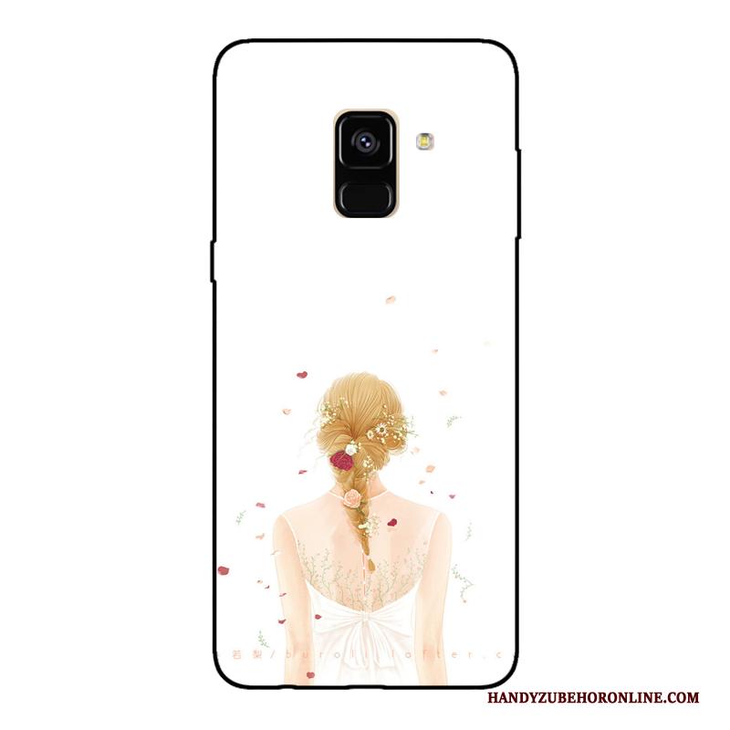 Samsung Galaxy A6 Hoesje Wind Brits Lovers Spiegel Rood Ster Gehard Glas