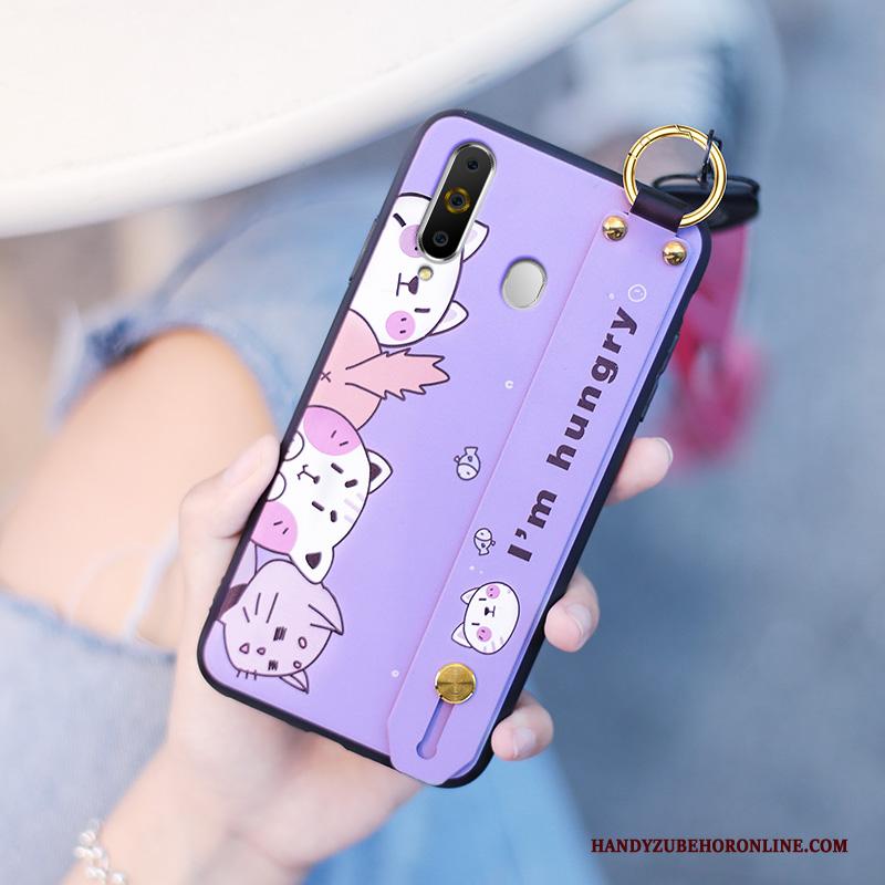 Samsung Galaxy A60 Anti-fall Ster Trendy Merk Hoesje Telefoon Mooie Zacht Roze