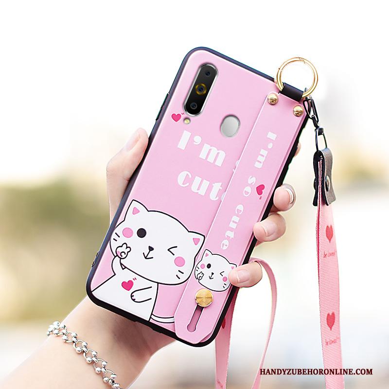 Samsung Galaxy A60 Anti-fall Ster Trendy Merk Hoesje Telefoon Mooie Zacht Roze
