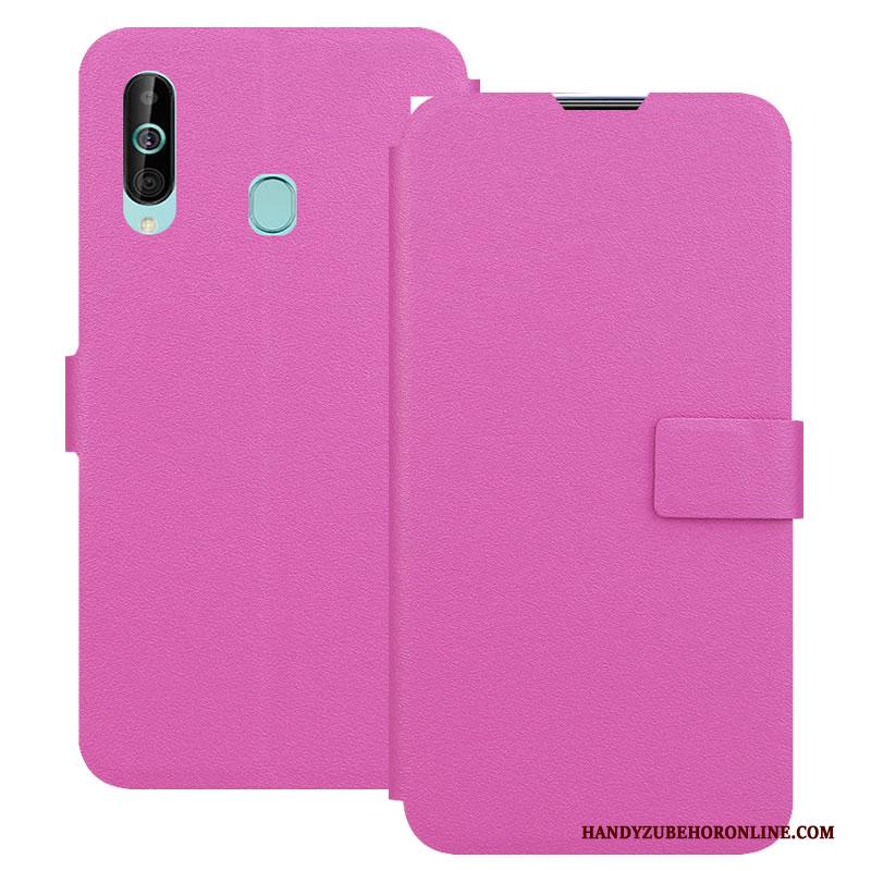 Samsung Galaxy A60 Hoesje Blauw Telefoon Folio Leren Etui Magneet Sluit Mobiele Telefoon