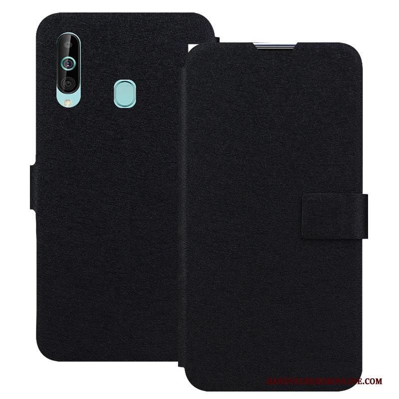 Samsung Galaxy A60 Hoesje Blauw Telefoon Folio Leren Etui Magneet Sluit Mobiele Telefoon