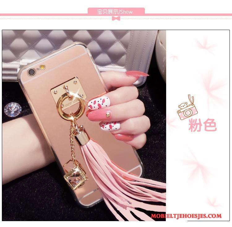 Samsung Galaxy A7 2015 Anti-fall Ster Bescherming Trend Hoes Hoesje Telefoon Rose Goud