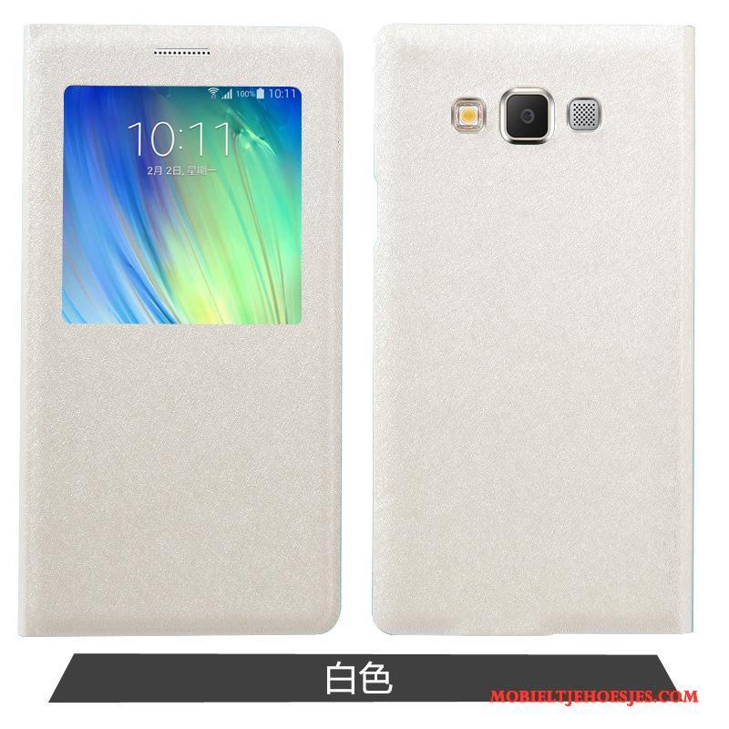 Samsung Galaxy A7 2015 Bescherming Hoesje Telefoon Folio Anti-fall Ster Roze