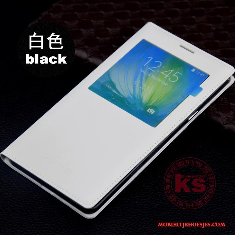 Samsung Galaxy A7 2015 Hoes Blauw Hoesje Mobiele Telefoon Ster Bescherming Folio