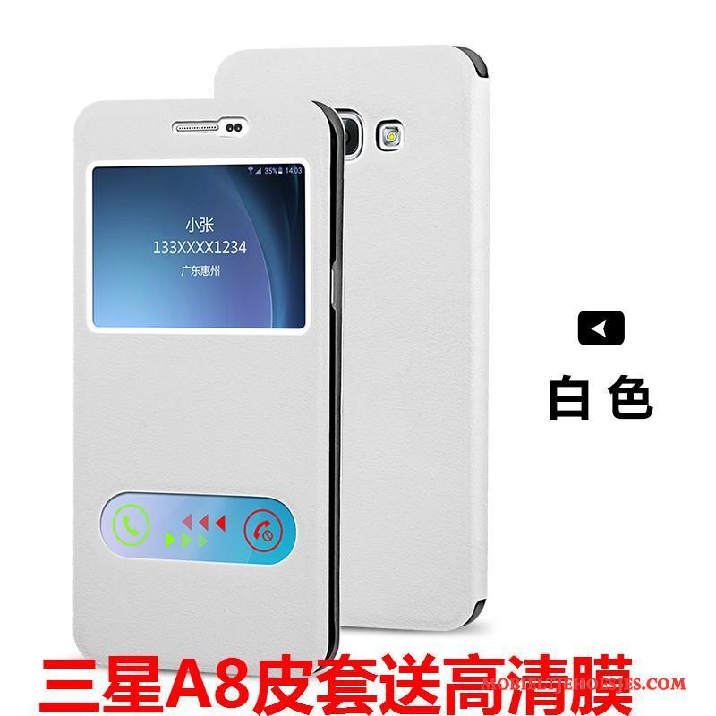 Samsung Galaxy A7 2015 Hoesje Mobiele Telefoon Anti-fall Leren Etui Ster Dun Folio Hoes