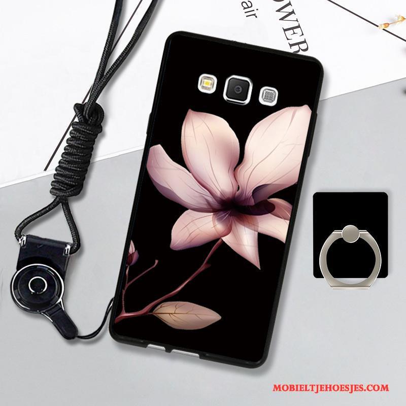 Samsung Galaxy A7 2015 Hoesje Ster Kleur Hanger Hoes Siliconen Mobiele Telefoon Bloemen