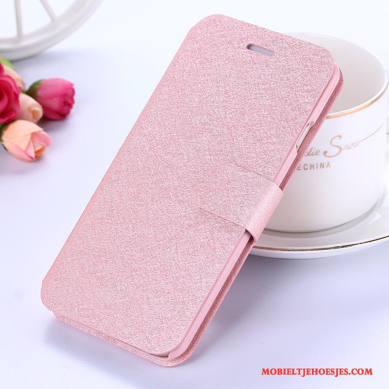 Samsung Galaxy A7 2015 Rose Goud Hoes Mobiele Telefoon Bescherming Leren Etui Ster Hoesje Telefoon