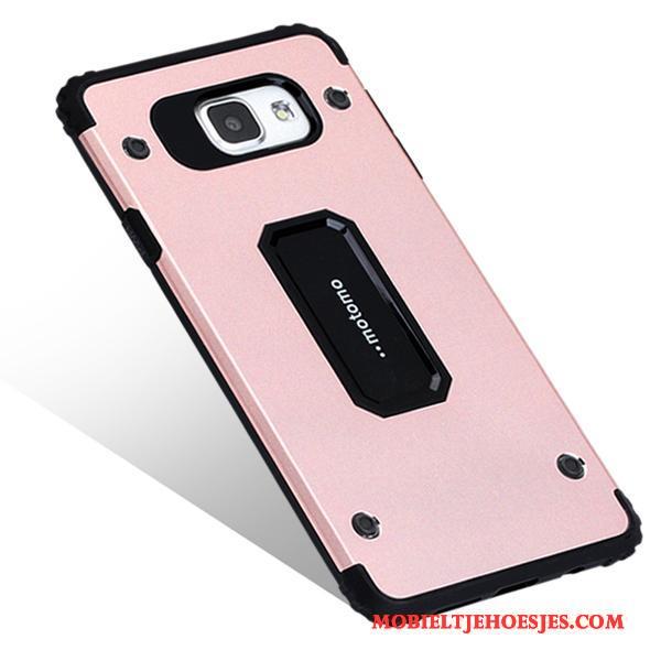 Samsung Galaxy A7 2016 Hoesje Siliconen Roze Schrobben Ster Bescherming Telefoon