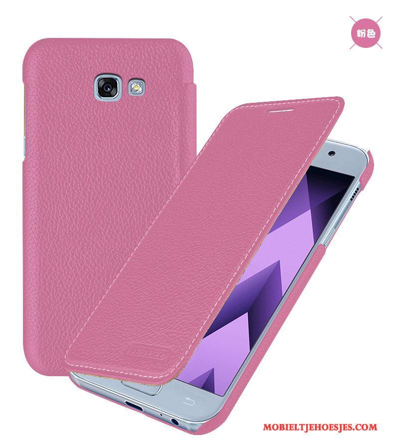 Samsung Galaxy A7 2017 Folio Hoesje Telefoon Geel Ster Bescherming Mobiele Telefoon