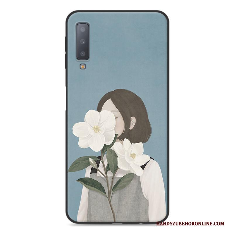 Samsung Galaxy A7 2018 Hoesje Telefoon Ster Kunst Hanger Vers Groen Mini