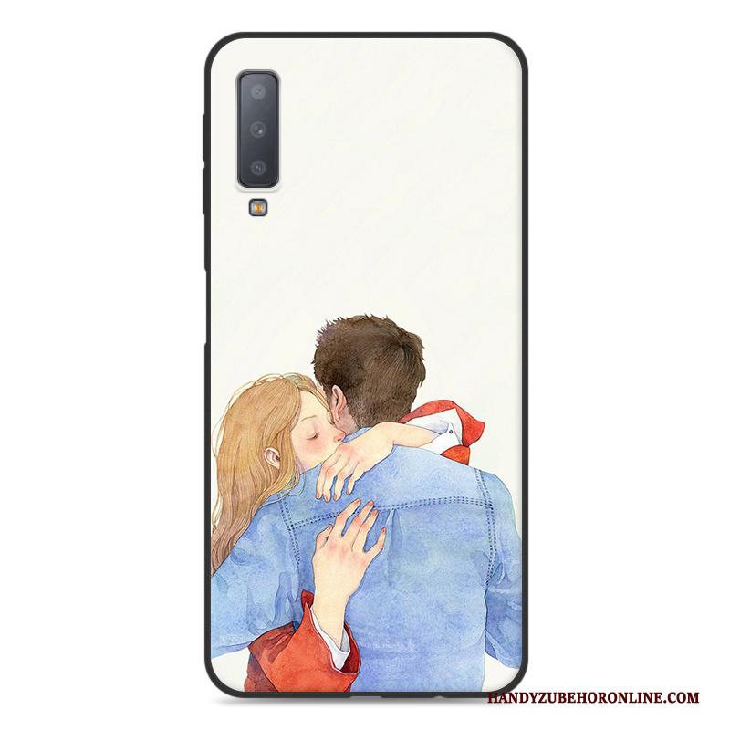 Samsung Galaxy A7 2018 Hoesje Telefoon Ster Kunst Hanger Vers Groen Mini