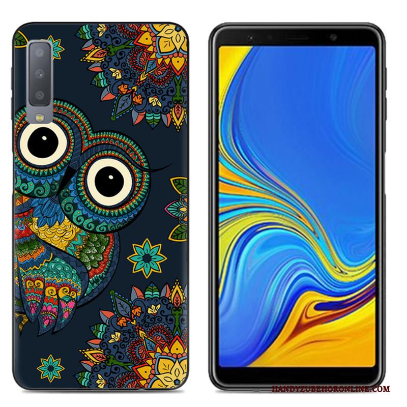 Samsung Galaxy A7 2018 Spotprent Hoesje Trend Telefoon Scheppend Zacht Siliconen