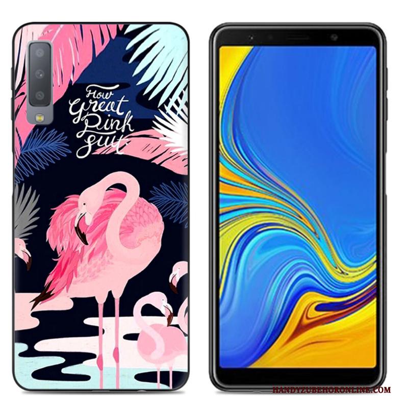 Samsung Galaxy A7 2018 Spotprent Hoesje Trend Telefoon Scheppend Zacht Siliconen