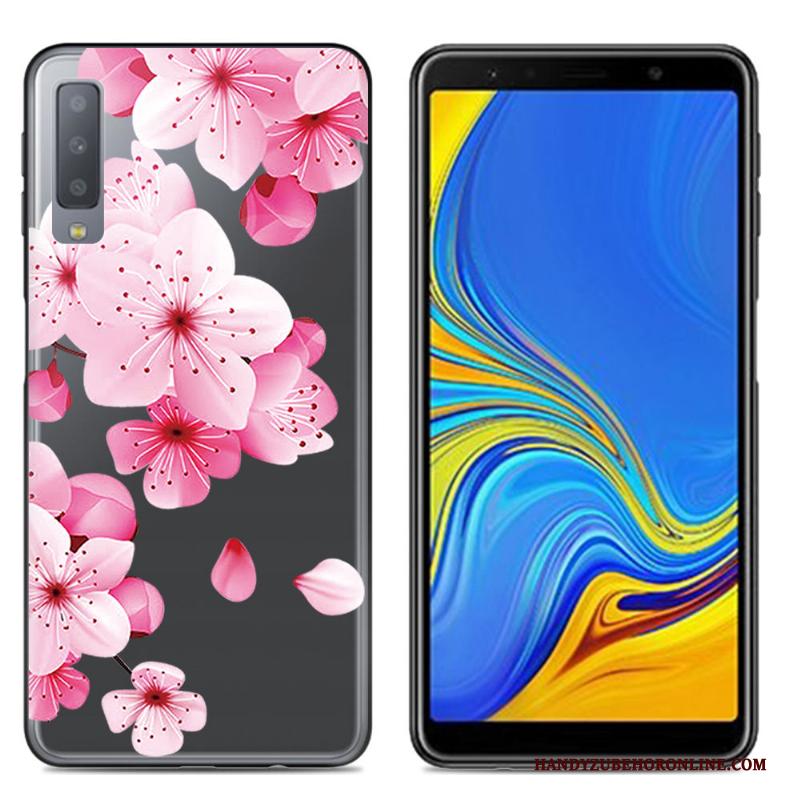 Samsung Galaxy A7 2018 Spotprent Hoesje Trend Telefoon Scheppend Zacht Siliconen