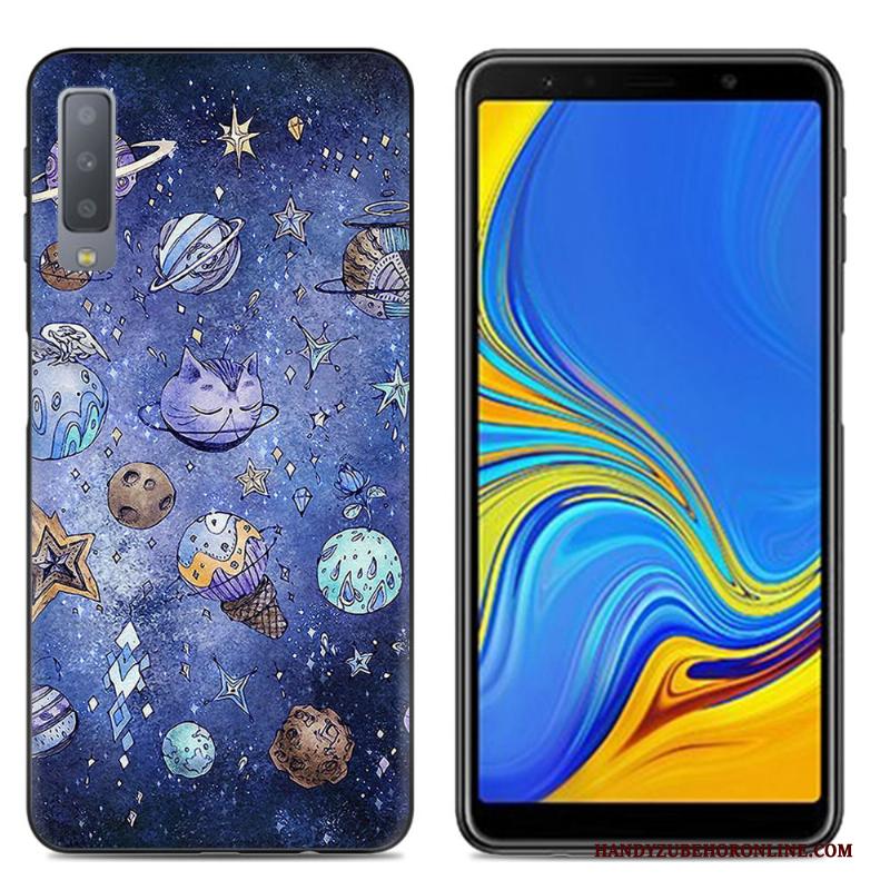 Samsung Galaxy A7 2018 Spotprent Hoesje Trend Telefoon Scheppend Zacht Siliconen