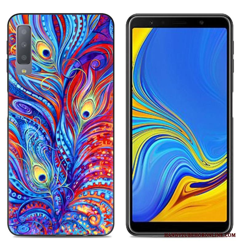 Samsung Galaxy A7 2018 Spotprent Hoesje Trend Telefoon Scheppend Zacht Siliconen