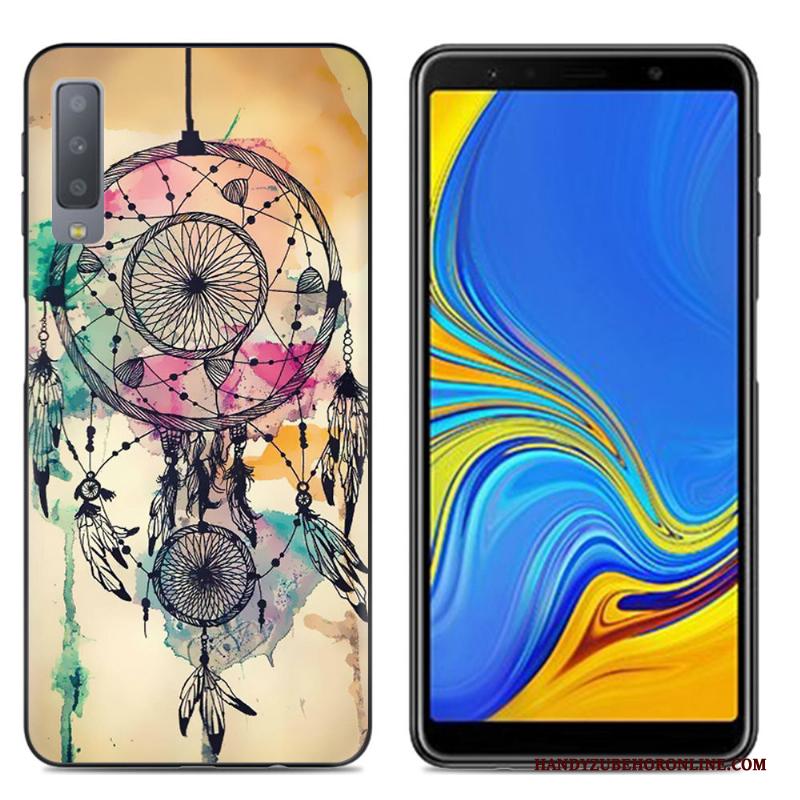 Samsung Galaxy A7 2018 Spotprent Hoesje Trend Telefoon Scheppend Zacht Siliconen