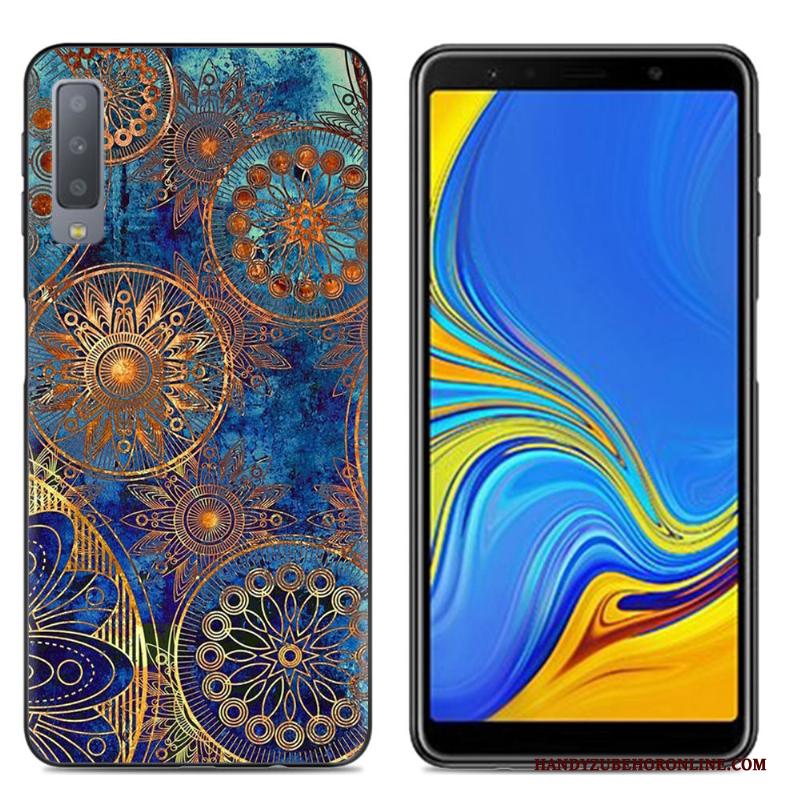 Samsung Galaxy A7 2018 Spotprent Hoesje Trend Telefoon Scheppend Zacht Siliconen