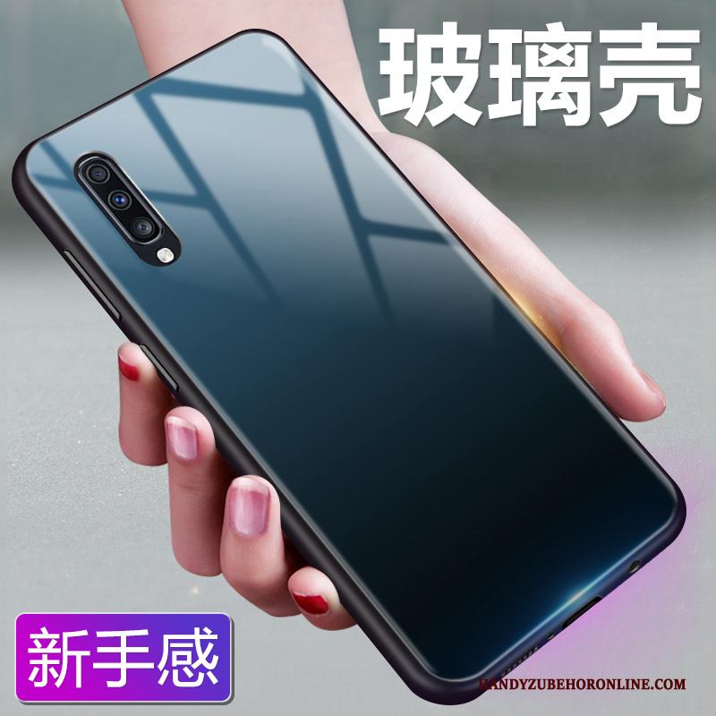 Samsung Galaxy A70 Bescherming Eenvoudige Effen Kleur Hoesje Roze Telefoon Sterrenhemel