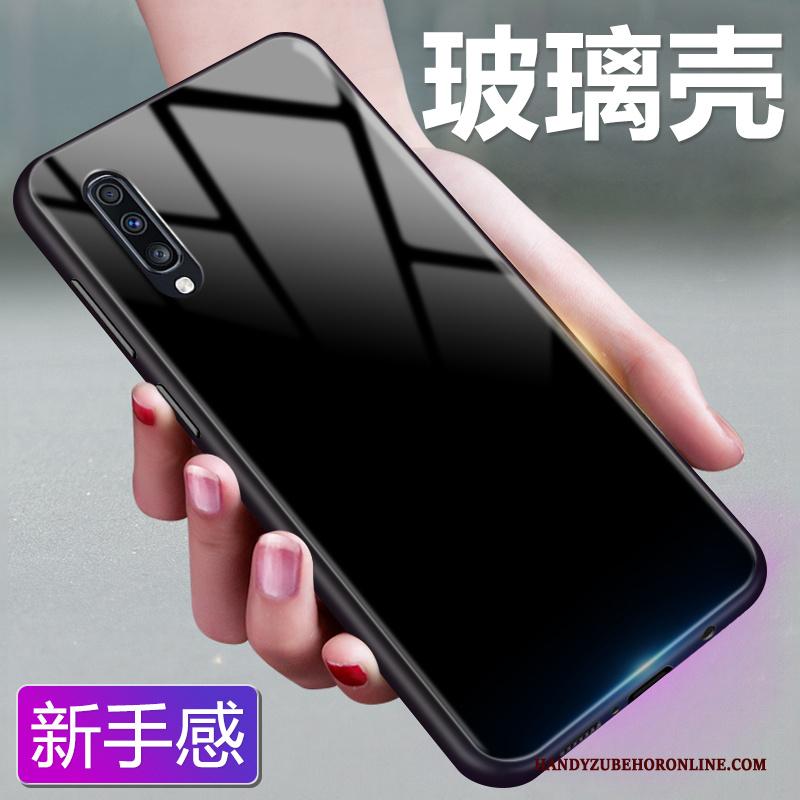 Samsung Galaxy A70 Bescherming Eenvoudige Effen Kleur Hoesje Roze Telefoon Sterrenhemel