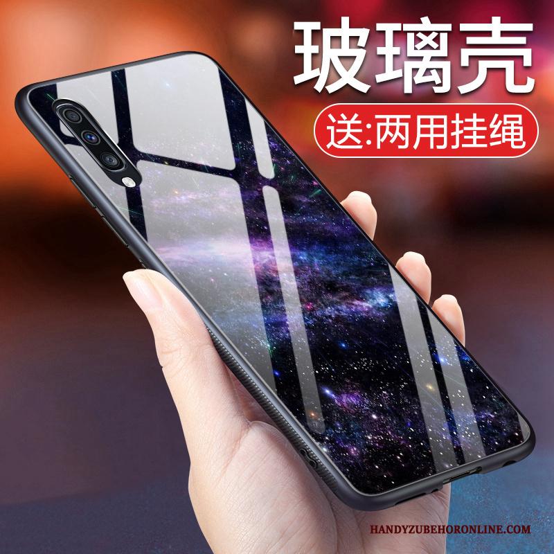 Samsung Galaxy A70 Hoesje Telefoon Bescherming Sterrenhemel Glas Persoonlijk Zwart