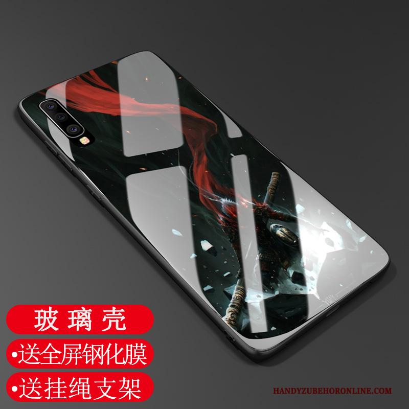 Samsung Galaxy A70 Hoesje Telefoon Tempereren Bescherming Patroon Glas Ster Skärmskydd
