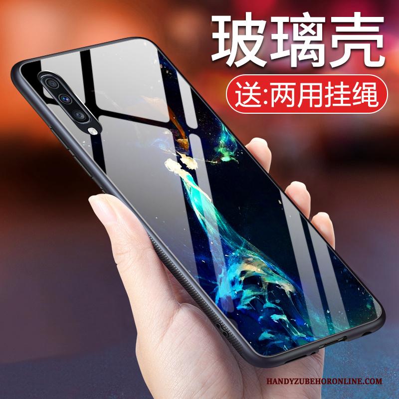 Samsung Galaxy A70 Licht Wind Siliconen Hoesje Telefoon Bescherming Anti-fall Glas