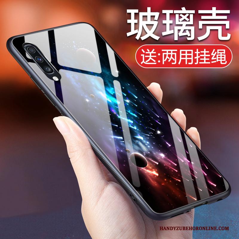 Samsung Galaxy A70 Licht Wind Siliconen Hoesje Telefoon Bescherming Anti-fall Glas