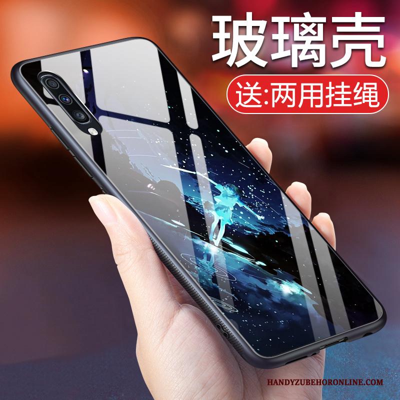 Samsung Galaxy A70 Licht Wind Siliconen Hoesje Telefoon Bescherming Anti-fall Glas