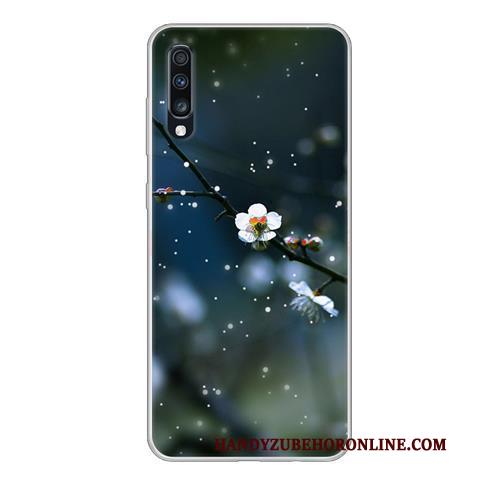 Samsung Galaxy A70 Spotprent Scheppend Hoes Ster Zwart Hoesje Anti-fall