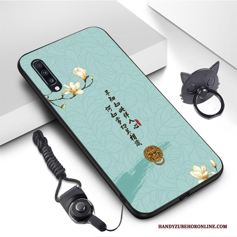 Samsung Galaxy A70 Wind Geel Hoesje Telefoon All Inclusive Ster Anti-fall Kunst