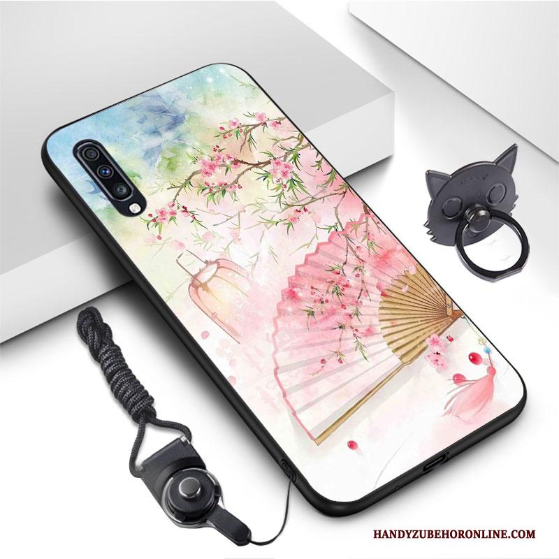 Samsung Galaxy A70 Wind Geel Hoesje Telefoon All Inclusive Ster Anti-fall Kunst