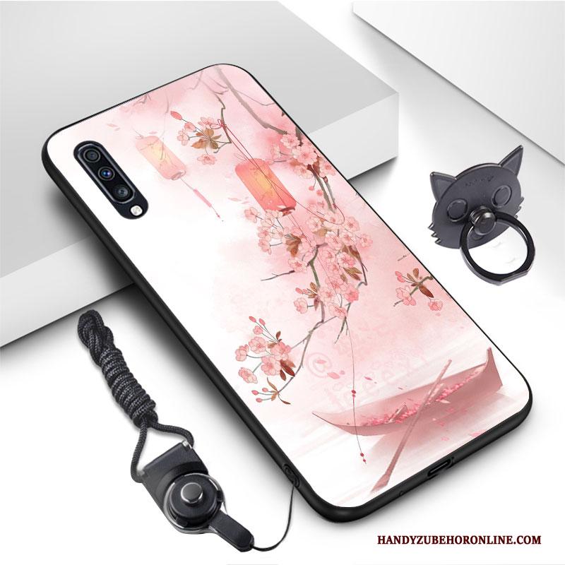 Samsung Galaxy A70 Wind Geel Hoesje Telefoon All Inclusive Ster Anti-fall Kunst