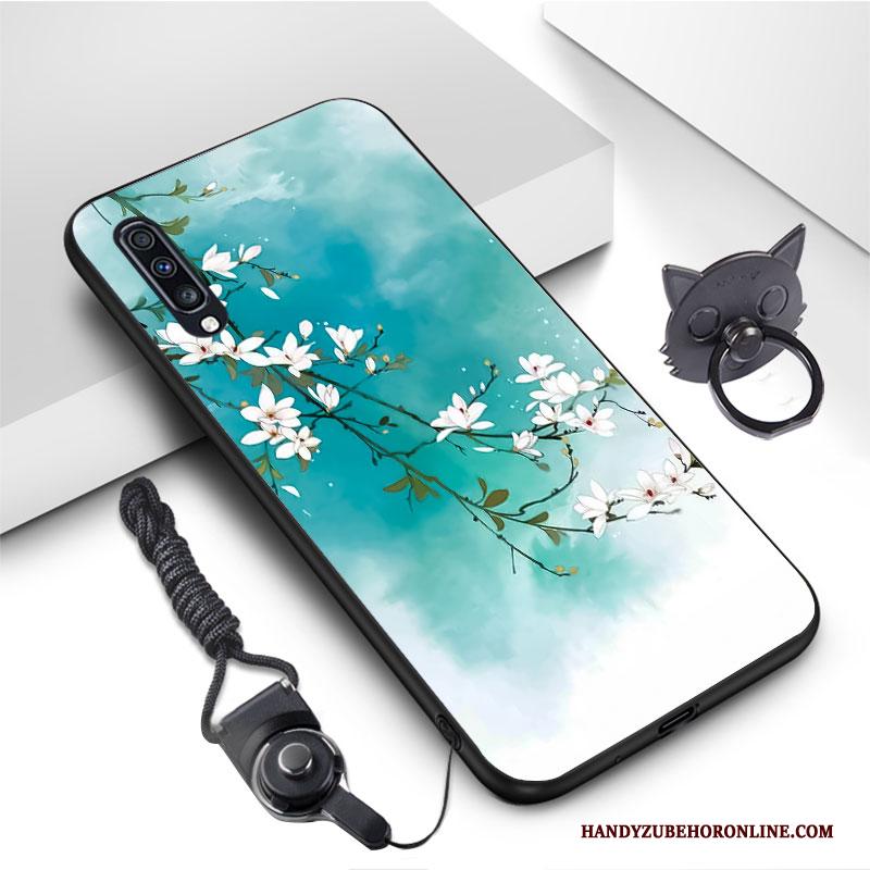 Samsung Galaxy A70 Wind Geel Hoesje Telefoon All Inclusive Ster Anti-fall Kunst