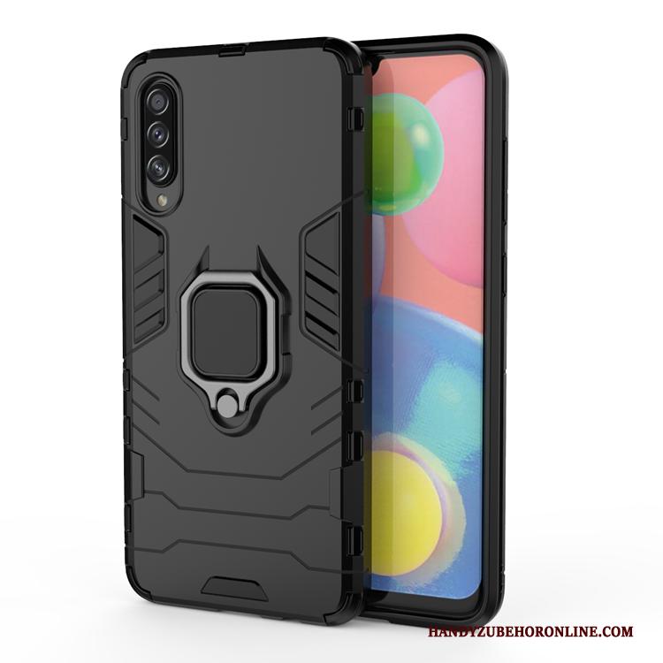 Samsung Galaxy A70s Zacht Hoesje Telefoon Auto Ring Zwart Bescherming Eenvoudige