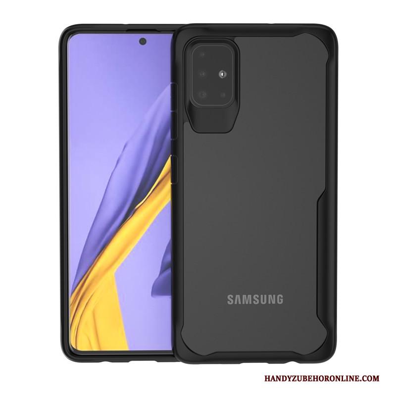 Samsung Galaxy A71 Gasbag Doorzichtig Hoesje Telefoon Zacht All Inclusive Effen Kleur Ster