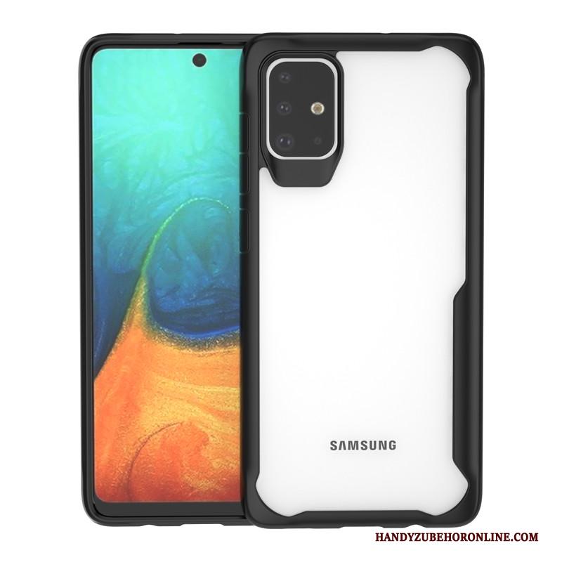 Samsung Galaxy A71 Gasbag Doorzichtig Hoesje Telefoon Zacht All Inclusive Effen Kleur Ster