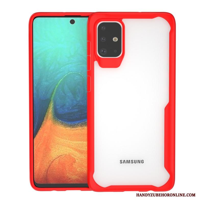 Samsung Galaxy A71 Gasbag Doorzichtig Hoesje Telefoon Zacht All Inclusive Effen Kleur Ster