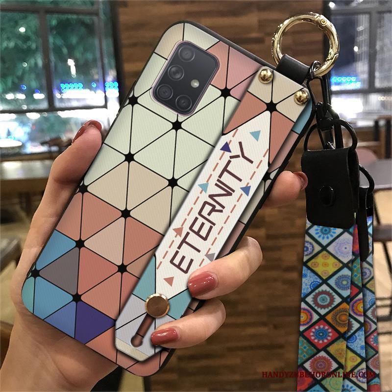 Samsung Galaxy A71 Kleur Hanger Bescherming Hoesje Telefoon Zacht Ster Chinese Stijl