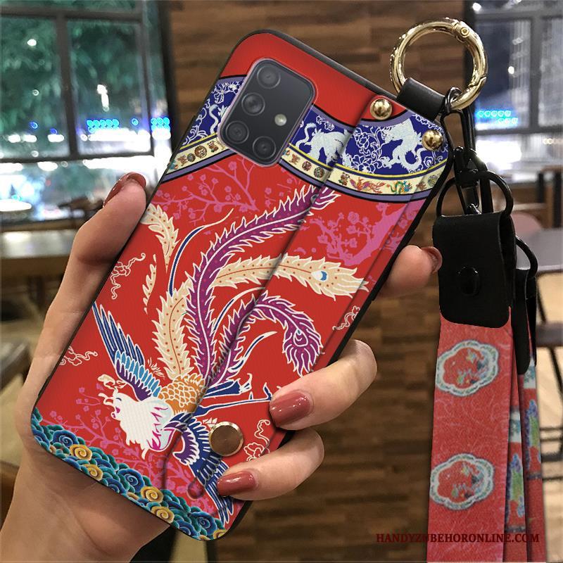 Samsung Galaxy A71 Kleur Hanger Bescherming Hoesje Telefoon Zacht Ster Chinese Stijl